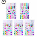 Colorful Acrylic Nontoxic Eco-Friendly 3D Vinyl Crystal Face Sticker